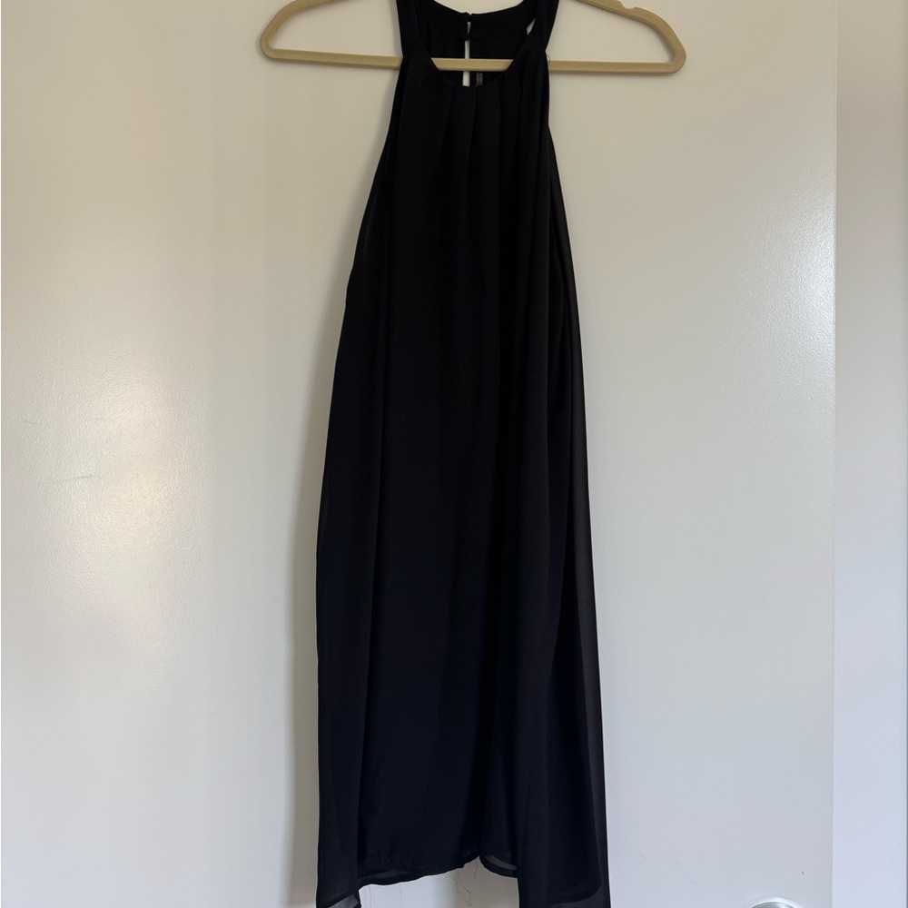 Astr Black Backless Dress